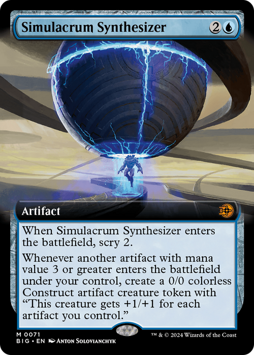 Simulacrum Synthesizer (Extended Art) (BIG-071) - The Big Score: (Extended Art)