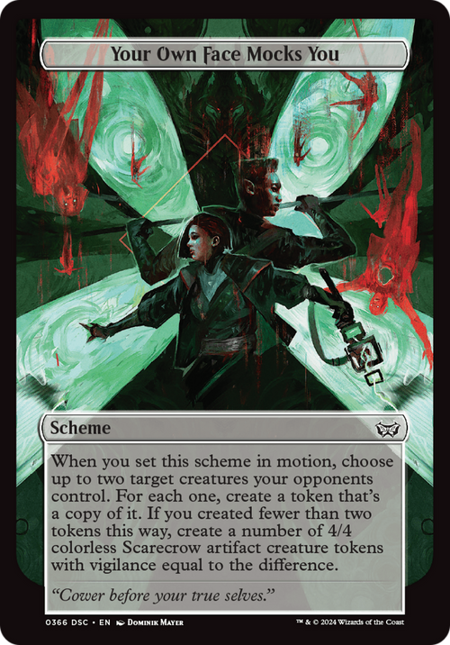 Your Own Face Mocks You (Full Art) (A:DSC-366) - Duskmourn: House of Horror Commander