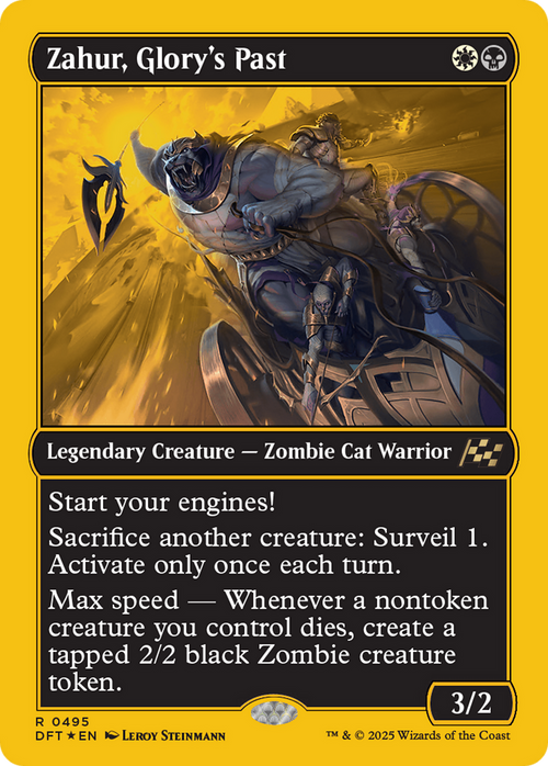 Zahur, Glory's Past (First-Place Foil) (DFT-495) - Aetherdrift Foil
