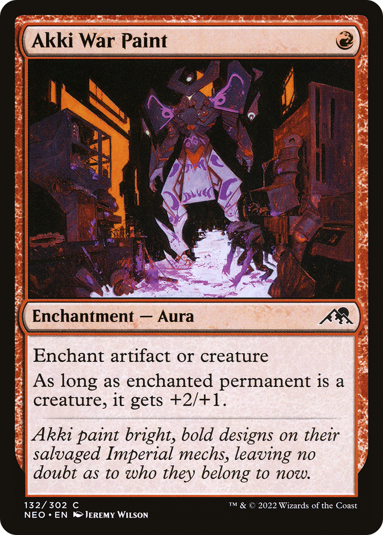 Akki War Paint (NEO-132) - Kamigawa: Neon Dynasty Foil