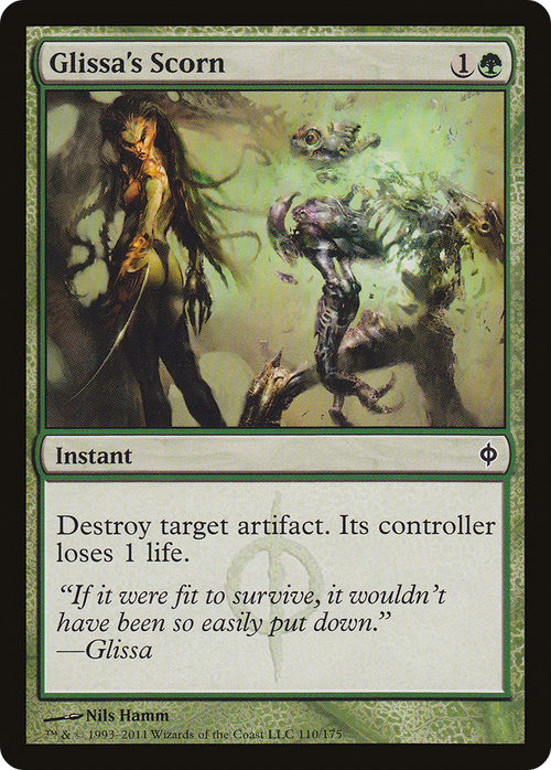 Glissa's Scorn (NPH-110) - New Phyrexia Foil