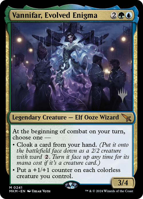 Vannifar, Evolved Enigma (PPMKM-241) - Murders at Karlov Manor Promos Foil