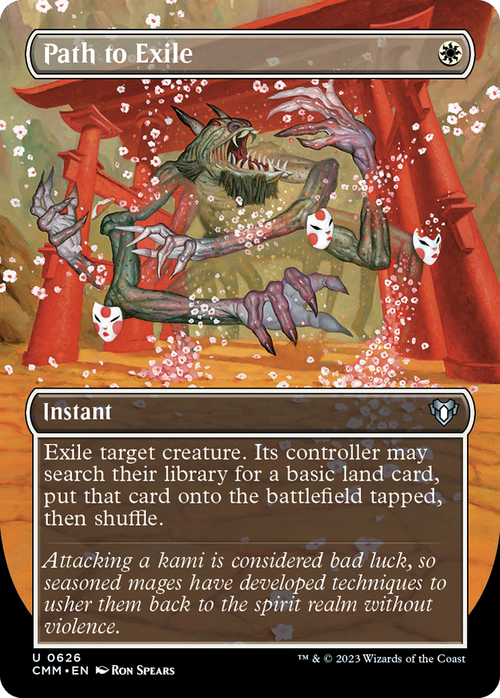 Path to Exile (Borderless) (CMM-626) - Commander Masters Foil