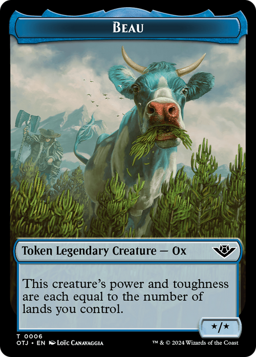 Beau (TOTJ-006) - Outlaws of Thunder Junction Tokens