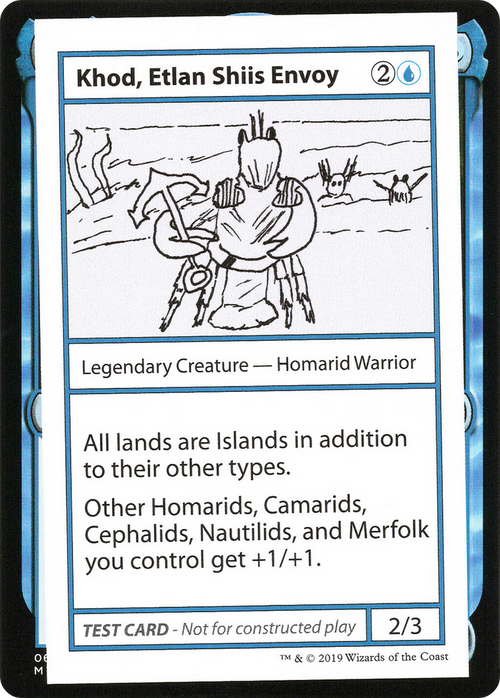 Khod, Etlan Shiis Envoy (No PW Symbol) (CMB1-024) - Mystery Booster Playtest Cards 2021