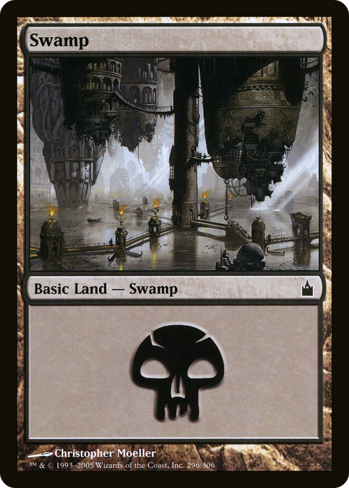 Swamp (296) (RAV-296) - Ravnica: City of Guilds
