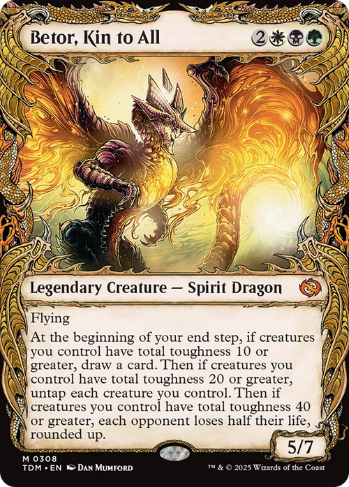 Betor, Kin to All (Showcase) (TDM-308) - Tarkir: Dragonstorm: (Showcase) Foil