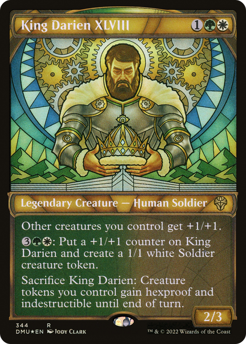 King Darien XLVIII (Textured Foil) (DMU-344) - Dominaria United: (Showcase) Foil