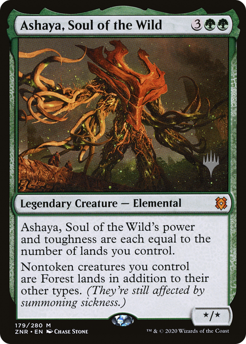 Ashaya, Soul of the Wild (PPZNR-179) - Zendikar Rising Promos Foil