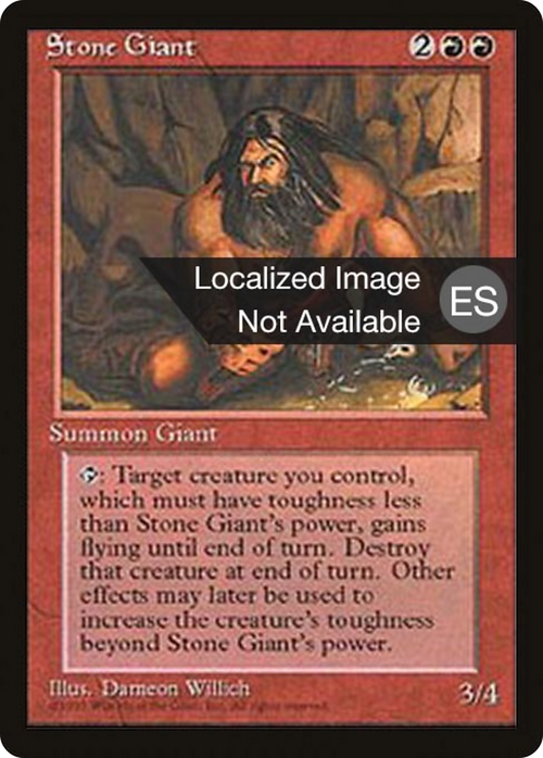 Stone Giant (4BB-) - Fourth Edition Foreign Black Border