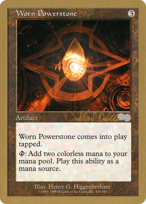 Worn Powerstone - 1999 Kai Budde (USG) (WCD-) - World Championship Decks 1999