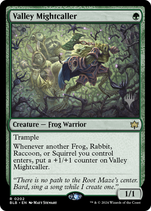 Valley Mightcaller (PPBLB-202) - Bloomburrow Promos Foil