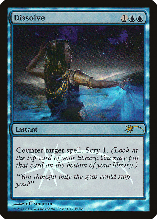 Dissolve (FNM-006) - Friday Night Magic 2014 Foil
