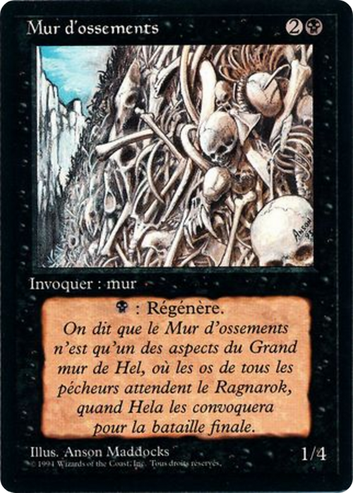 Wall of Bone (FBB-) - Foreign Black Border