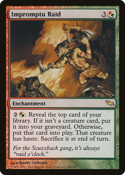 Impromptu Raid (SHM-209) - Shadowmoor Foil