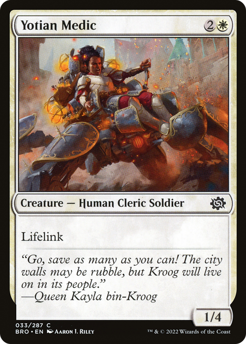 Yotian Medic (BRO-033) - The Brothers' War Foil