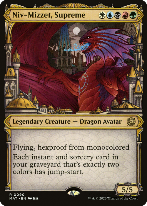 Niv-Mizzet, Supreme (Showcase) (MAT-090) - March of the Machine: The Aftermath: (Showcase)