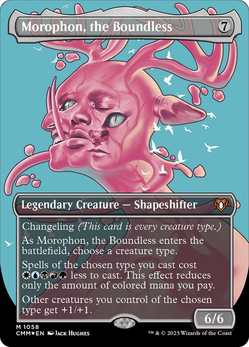 Morophon, the Boundless (Textured Foil) (CMM-1058) - Commander Masters (Borderless) Foil