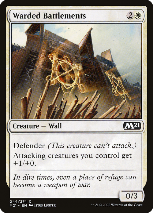 Warded Battlements (M21-044) - Core Set 2021