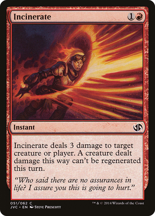 Incinerate (DD3-) - Duel Decks Anthology: Jace vs. Chandra