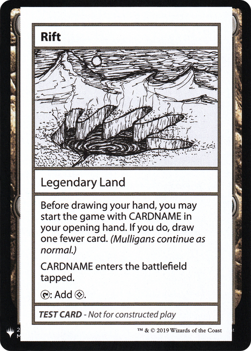 Rift (CMB1-) - Mystery Booster Playtest Cards 2019