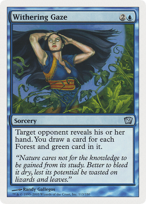 Withering Gaze (9ED-113) - 9th Edition Foil