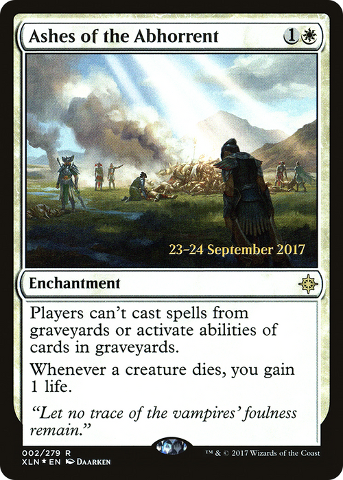 Ashes of the Abhorrent (PRE-02S) - Ixalan Promos Foil