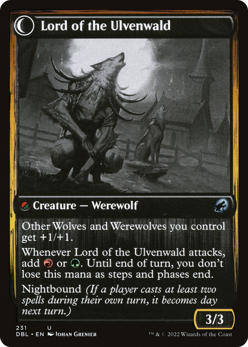 Kessig Naturalist (DBL-231) - Innistrad: Double Feature: (Double Faced Transform) Foil