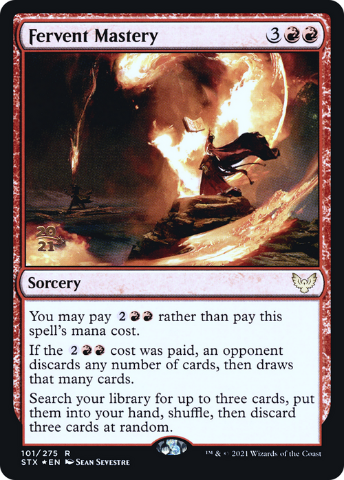 Fervent Mastery (PRE-101S) - Strixhaven: School of Mages Promos Foil