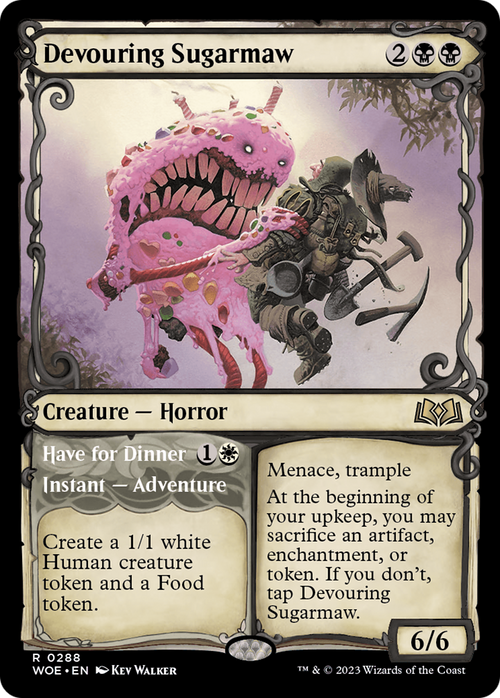 Devouring Sugarmaw (Showcase) (WOE-288) - Wilds of Eldraine: (Showcase)