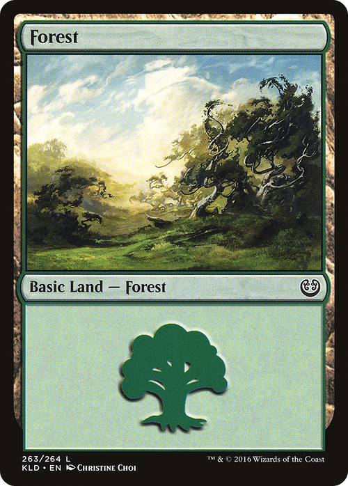 Forest (263) (KLD-263) - Kaladesh Foil