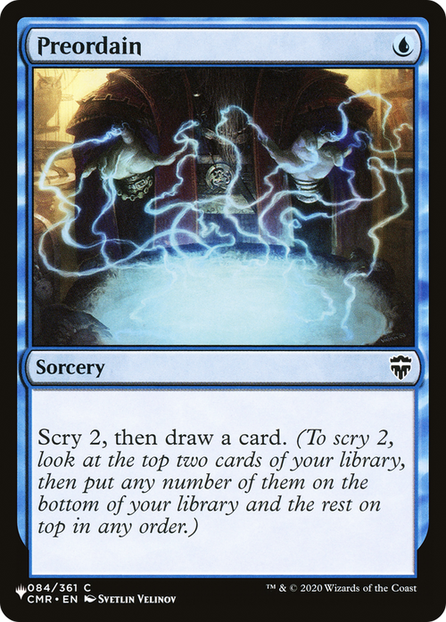 Preordain (CMR) (LIST-CMR-84) - The List
