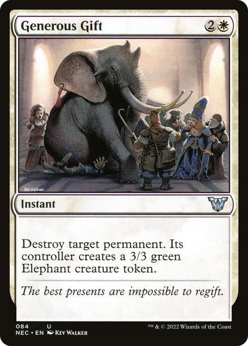 Generous Gift (NEC-084) - Neon Dynasty Commander