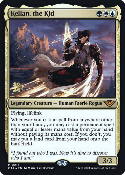 Kellan, the Kid (PRE-213) - Outlaws of Thunder Junction Promos Foil