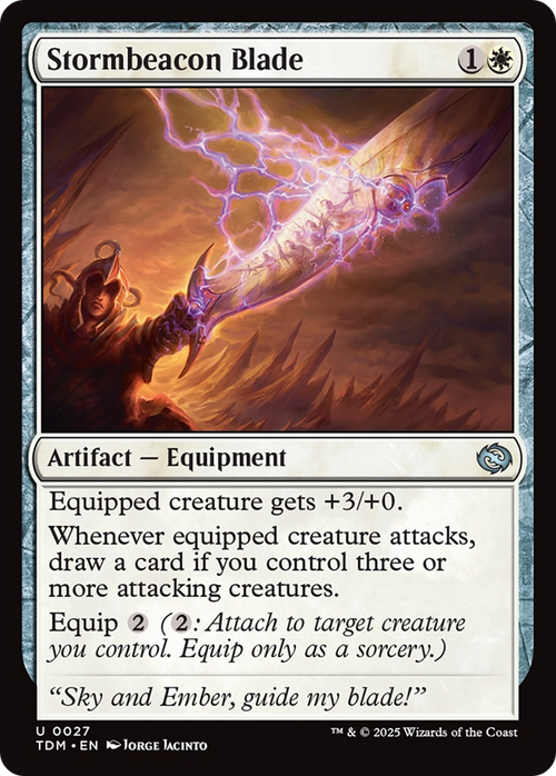 Stormbeacon Blade (TDM-027) - Tarkir: Dragonstorm Foil