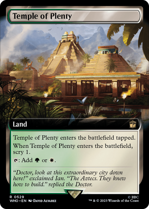 Temple of Plenty (Extended Art) (WHO-529) - Doctor Who: (Extended Art) Foil