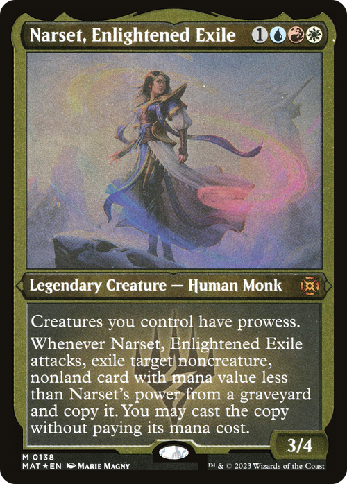 Narset, Enlightened Exile (Foil Etched) (MAT-138) - March of the Machine: The Aftermath Foil