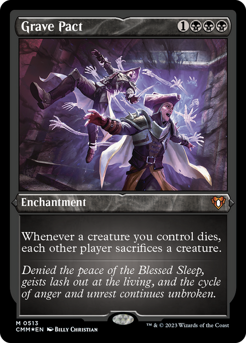 Grave Pact (Foil Etched) (CMM-513) - Commander Masters Foil