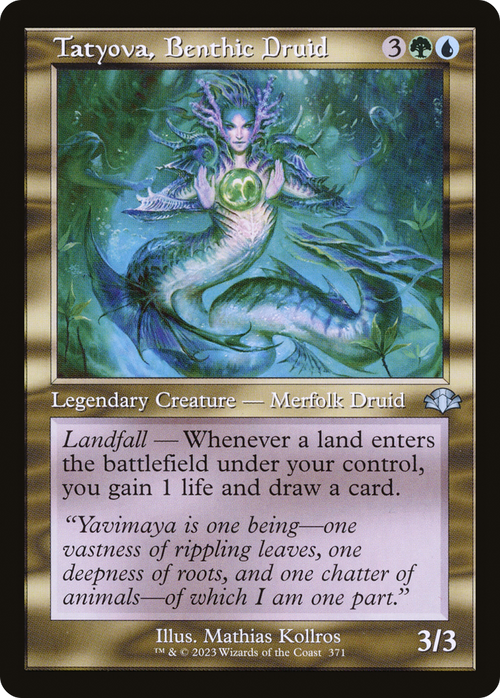 Tatyova, Benthic Druid (Retro Frame) (DMR-371) - Dominaria Remastered