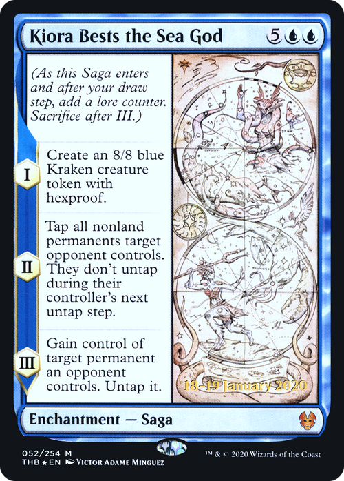 Kiora Bests the Sea God (PRE-52S) - Theros Beyond Death Promos Foil