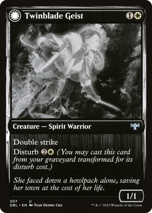 Twinblade Geist (DBL-307) - Innistrad: Double Feature: (Double Faced Transform)