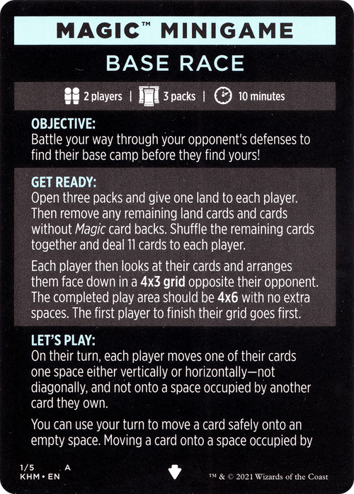 Base Race // Base Race (cont'd) (MKHM-001) - Kaldheim Minigames