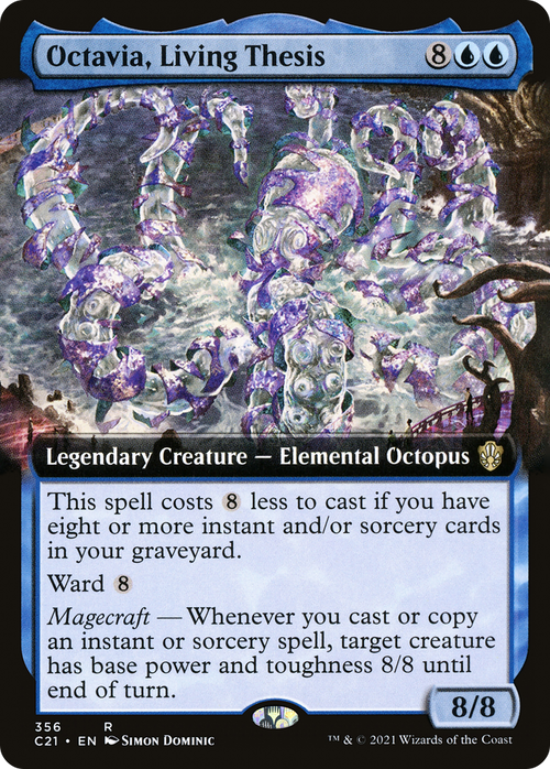 Octavia, Living Thesis (Extended Art) (C21-356) - Commander 2021: (Extended Art)