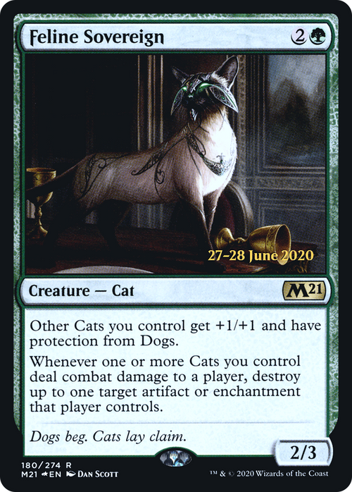 Feline Sovereign (PRE-180S) - Core Set 2021 Promos Foil