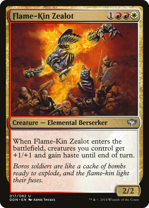 Flame-Kin Zealot (DDN-017) - Duel Decks: Speed vs. Cunning