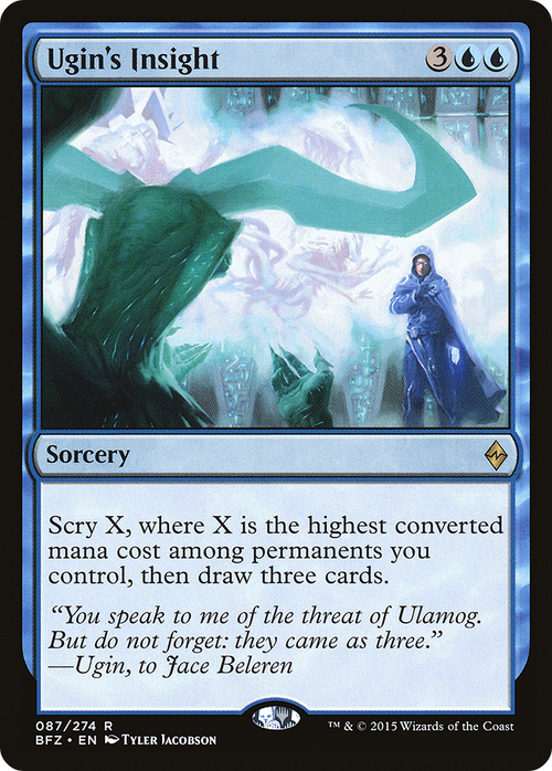 Ugin's Insight (BFZ-087) - Battle for Zendikar Foil