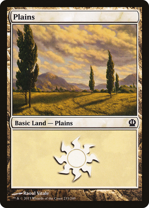 Plains (233) (THS-233) - Theros Foil