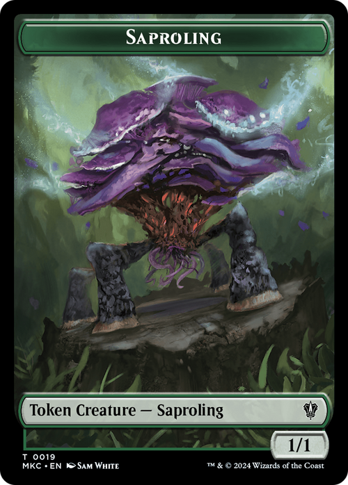 Saproling (TMKC-019) - Murders at Karlov Manor Commander Tokens