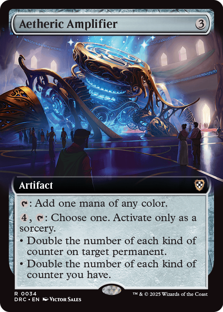 Aetheric Amplifier (Extended Art) (DRC-034) - Commander: Aetherdrift: (Extended Art)