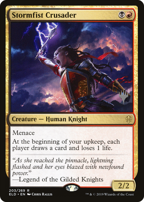 Stormfist Crusader (PPELD-203) - Throne of Eldraine Promos